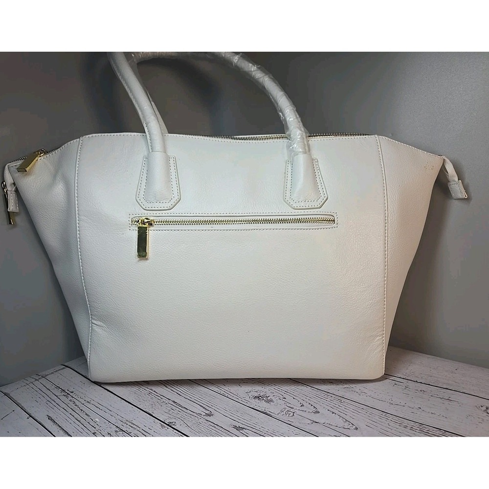 JOY & IMAN Genuine Leather‎ Satchel Tote Purse Hand Shoulder Bag *new* - Picture 5 of 9